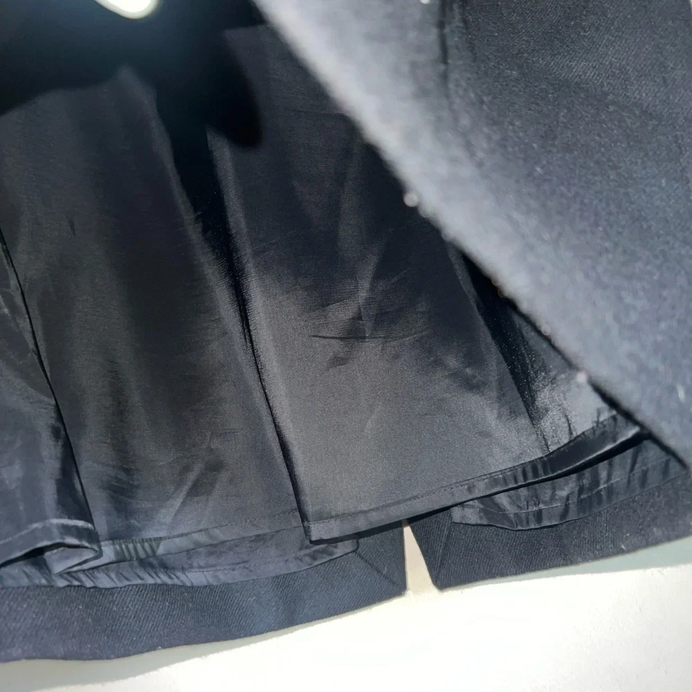 Black Wool Pencil Skirt Size 12 - Picture 3 of 4